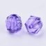 Purple Round Faceted Acrylic Beads