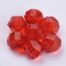 Dark Red Round Faceted Acrylic Beads