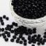Jet Black Matt Seed Beads 