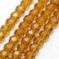 Dark Topaz Czech Glass Beads