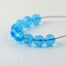 Turquoise Czech Faceted Glass Beads