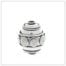 Gorgeous Oval Sterling Silver Bead