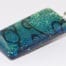 Ocean Blue Dichroic Rectangle Pendant