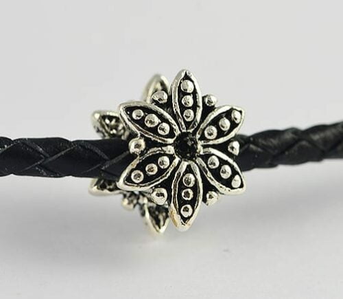 Flower Shaped European Metal Bead