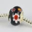 Black European Millefiori Beads