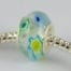 Light Turquoise European Millefiori Bead