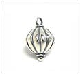 Bicone Bali Sterling Silver Charm Bead