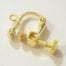 Clip On Screw Gold Plated Earring