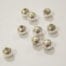 Tiny Silver Round Metal Beads