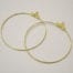 Gold Plated Earrings Hoops - (30mm)