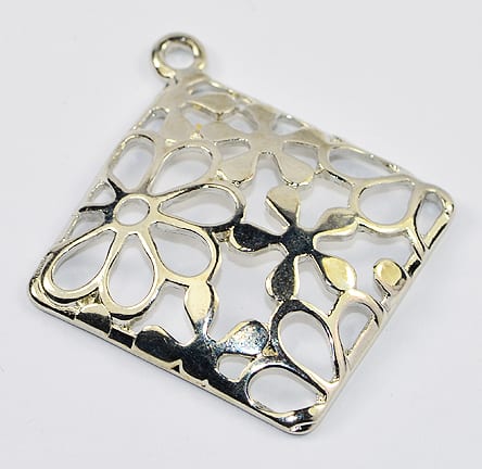 Stunning New Square Design Metal Pendant (38mmx34mm) - M21
