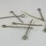 Bronze Eye Pins for Jewellery Making - (32mm)