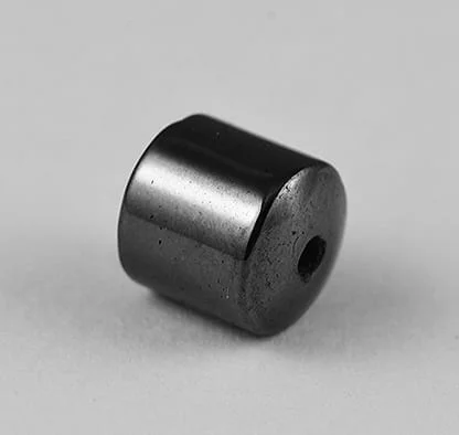 10 Tube Smooth Finish Dark Grey Hematite Magnetic Beads - (5mm)