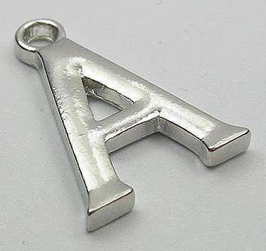 Stylish Letter "A" Metal Pendant