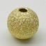 Bright Gold Dust Brass Metal Bead Round (6mm)