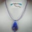 Purple Organza Cotton Wax Necklace Chain