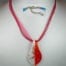 Red Organza Necklace Chain