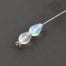Czech Aurora Borealis Teardrop Glass Beads