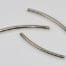 Curved Silver Plated Metal Crimps