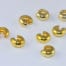 20 Gold Metal Crimp Covers - (3mm)