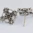 Silver Plated Metal Ear Studs