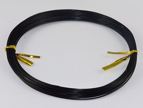 10 Meters Black Aluminium Wire Roll - (0.8mm)