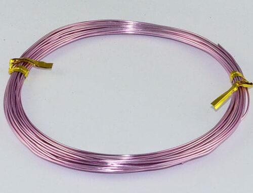 10 Meters Light Purple Aluminium Wire Roll - (0.8mm)