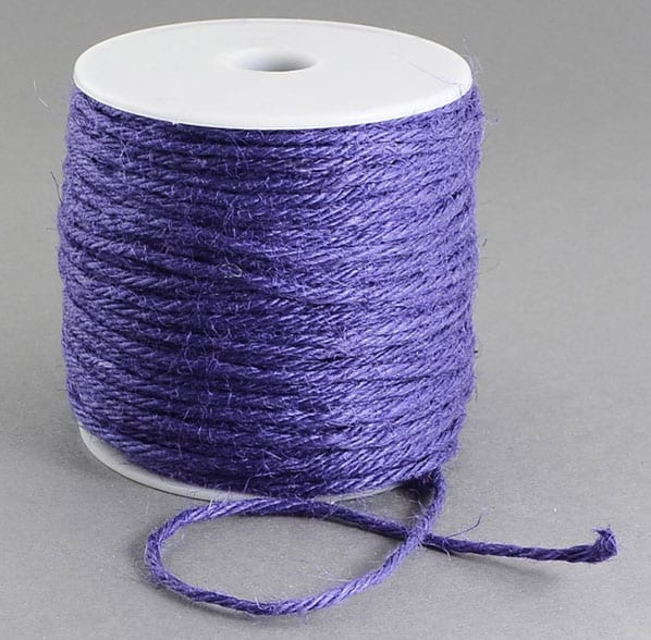 3 Meters Purple Natural Hemp String Cord - (2mm)
