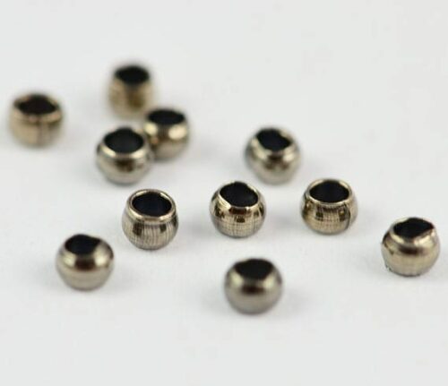 Grey Metal Crimp Spacer Beads