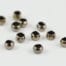 Grey Metal Crimp Spacer Beads