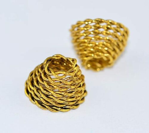 High Quality Antique Golden Metal Bead Cones