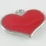 Enamel Painted Red Heart Charm
