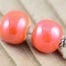 Orange Ceramic Beads - Large Hole