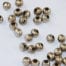 Round Antique Silver Metal Crimp Spacer Beads