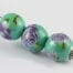 Mint Green Porcelain Painted Bead