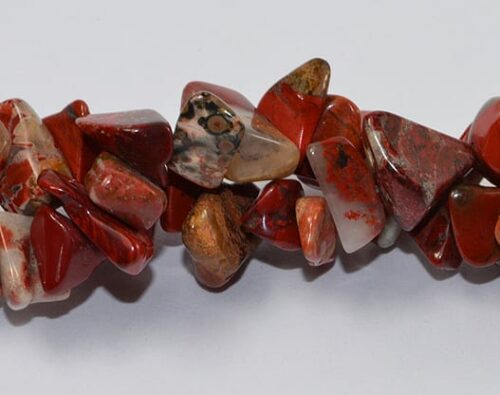 Poppy Jasper Chip Stone Strand