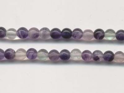 Flourite Gemstones Beads Strand - (4mm)