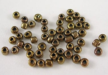 Lustre Dark Gold Bronze Seed Beads
