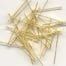 Gold Plated Flat Headpins 38mm