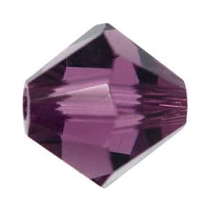 Amethyst Swarovski Bicone Beads