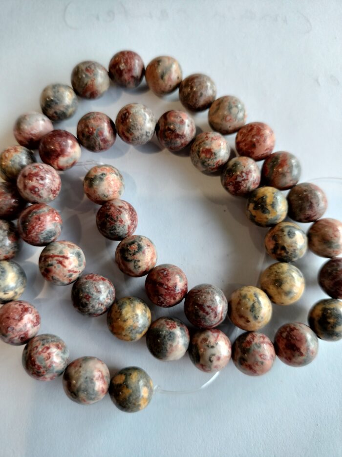 Leopard Skin Jasper Gemstones Strand (8mm) - Image 4