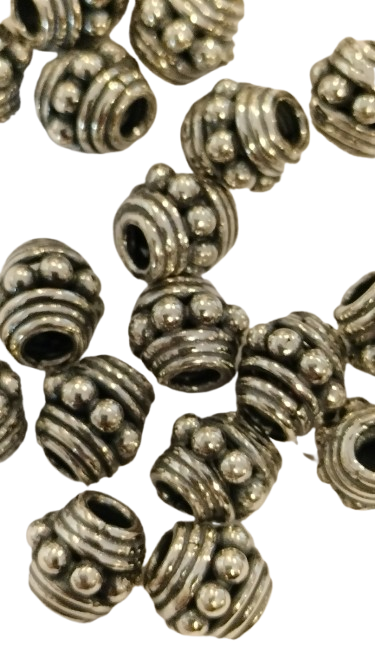 Round Bali Sterling Silver Spacer Bead