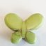 Green Dyed Gemstone Butterfly Beads