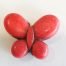Hot Pink Dyed Gemstone Butterfly Beads