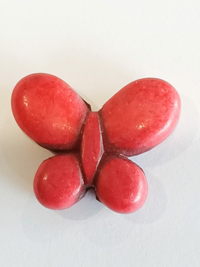 Hot Pink Dyed Gemstone Butterfly Beads