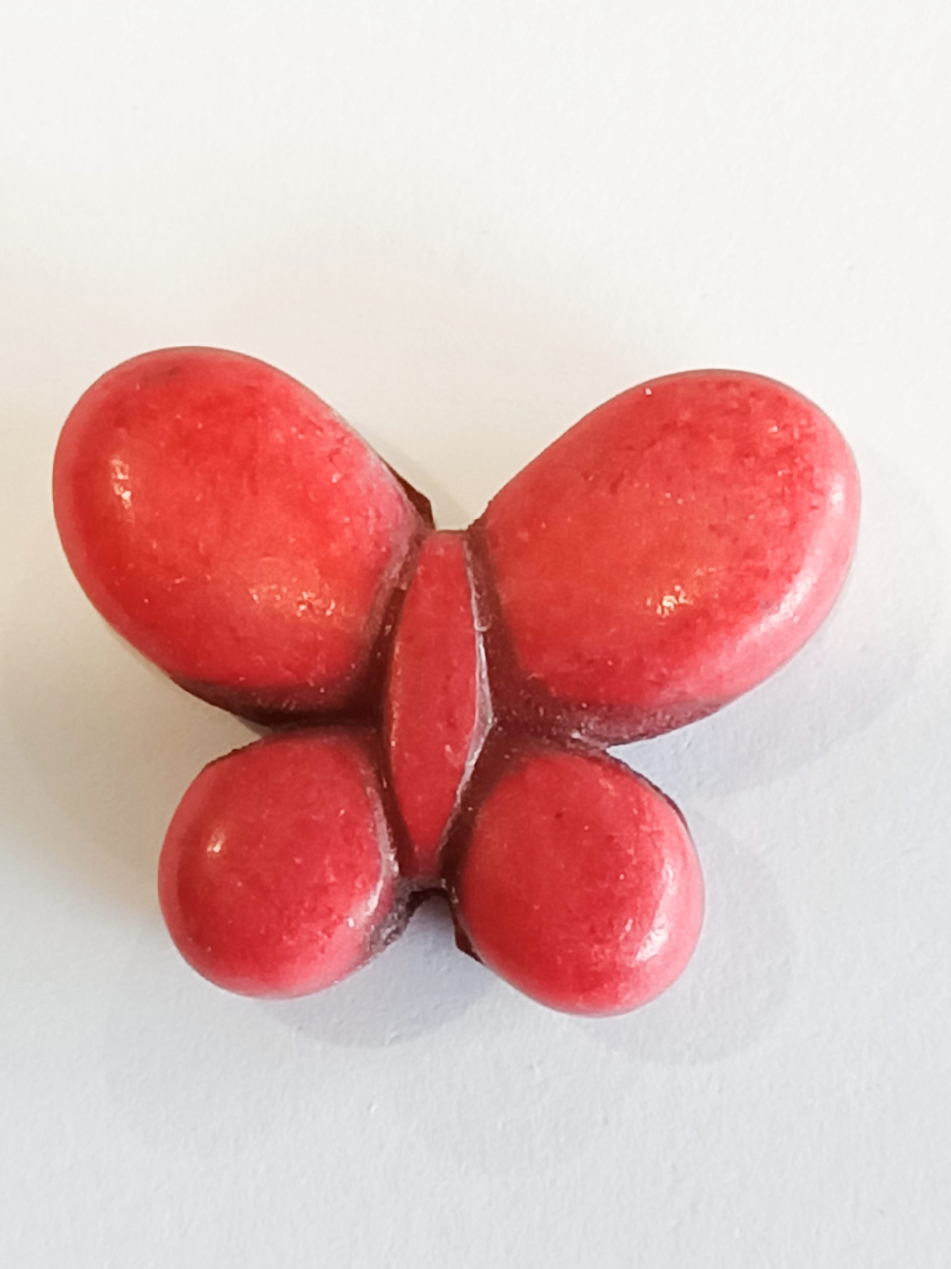 Hot Pink Dyed Gemstone Butterfly Beads