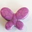 Purple Dyed Gemstone Butterfly Beads