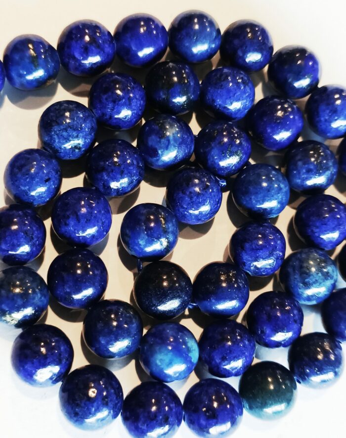 Natural Lapis Lazuli Gemstones. Lapis Lazuli Round Beads