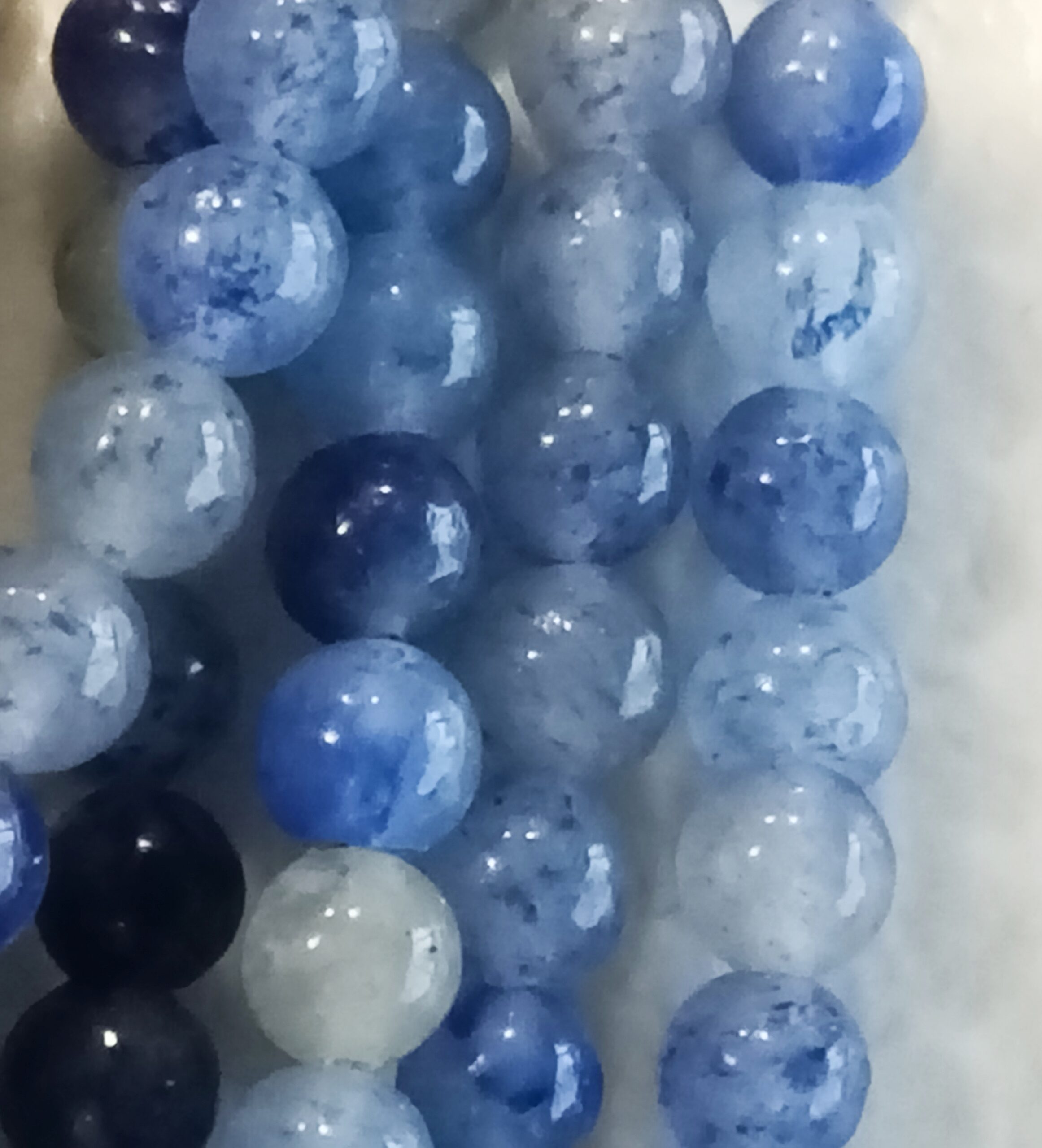 Beautiful Blue Quartz Gemstones Beads Strand(4mm)