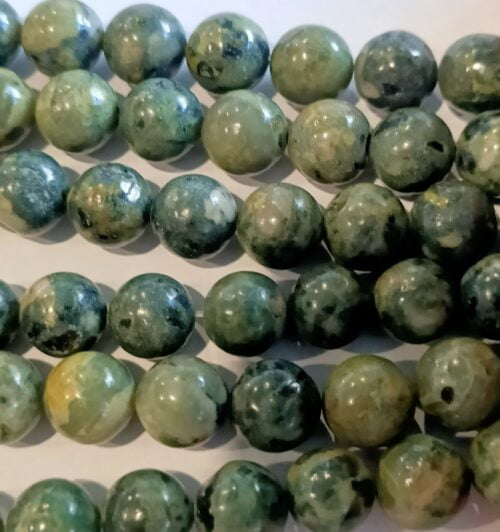 Matte Moss Agate Gemstones (8mm)